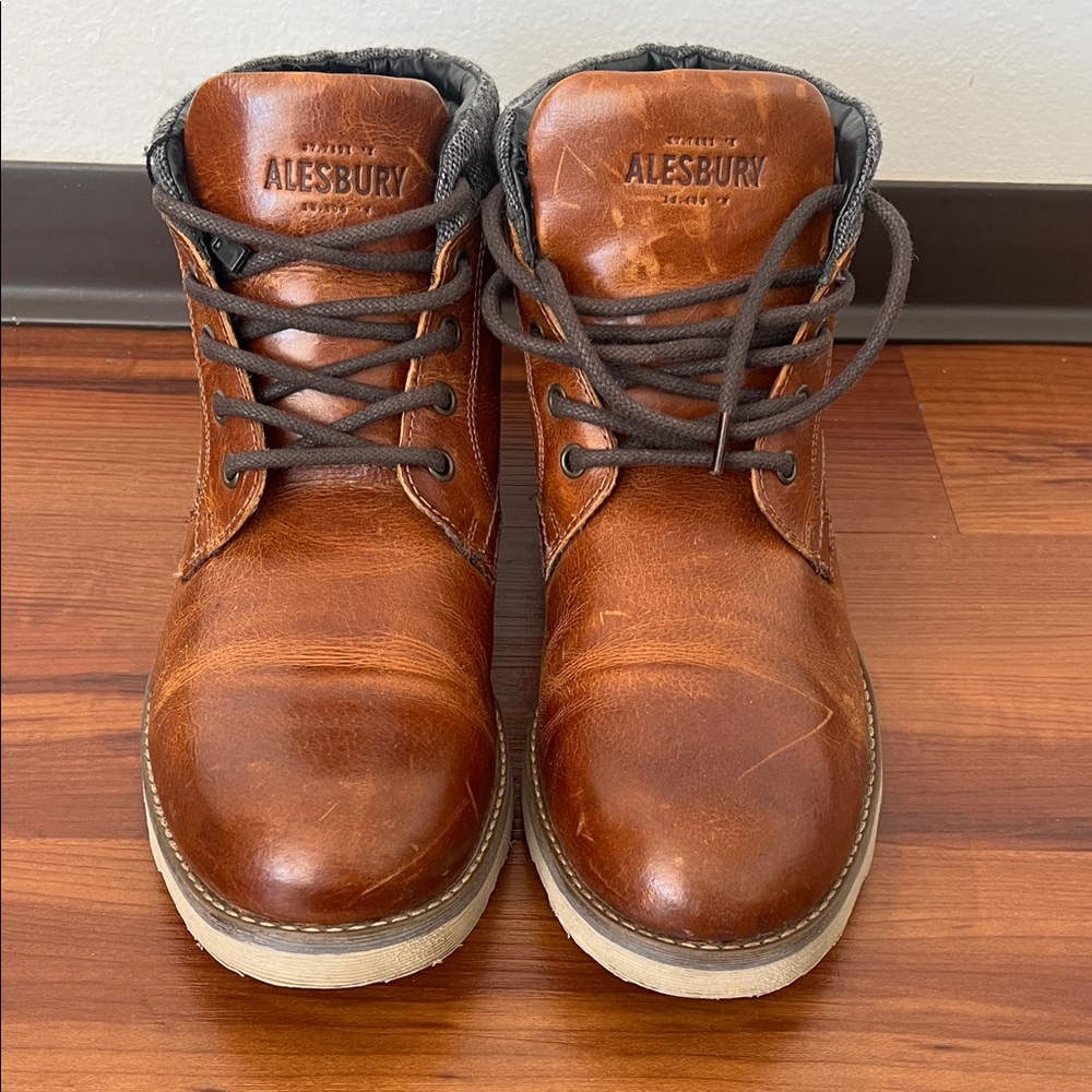 Alesbury Men's Tan Leather Boots